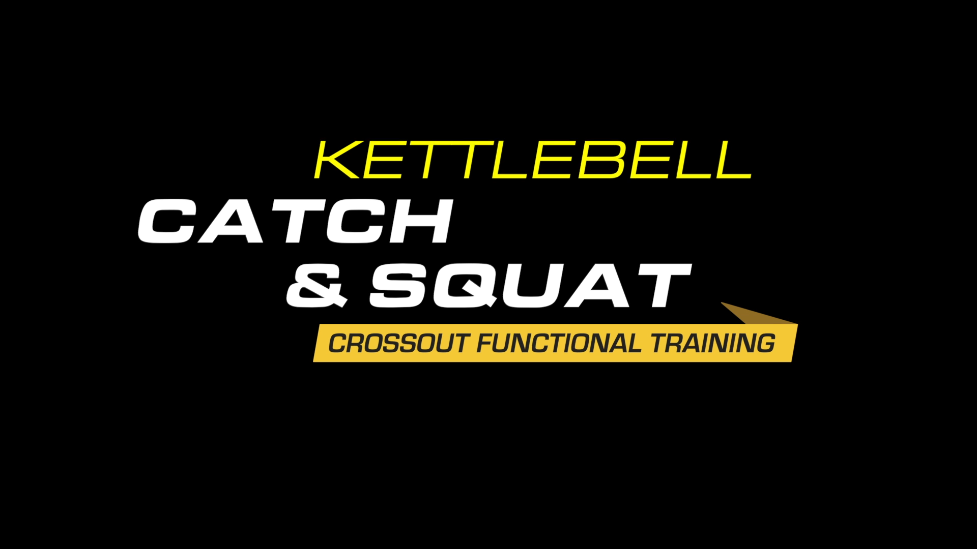 Catch & Squat Crossout Functional Training