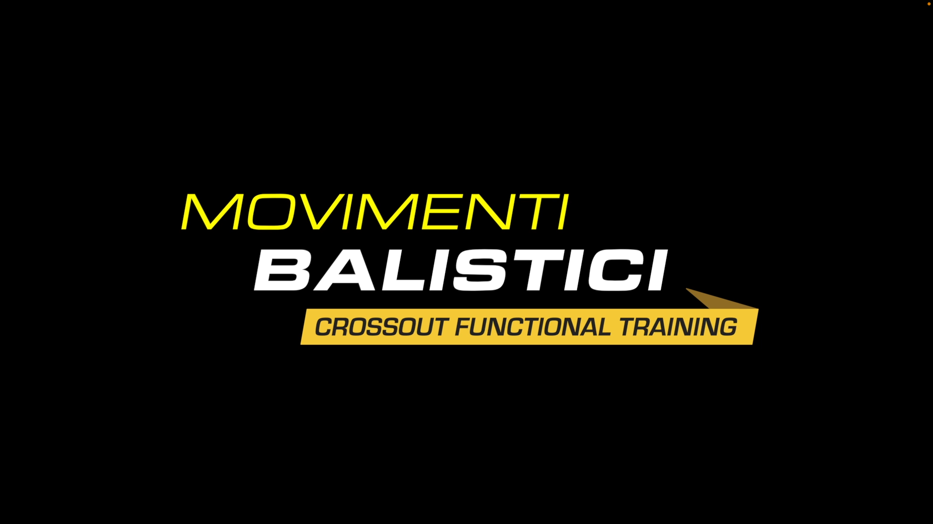 Movimenti Balistici Crossout Functional Training