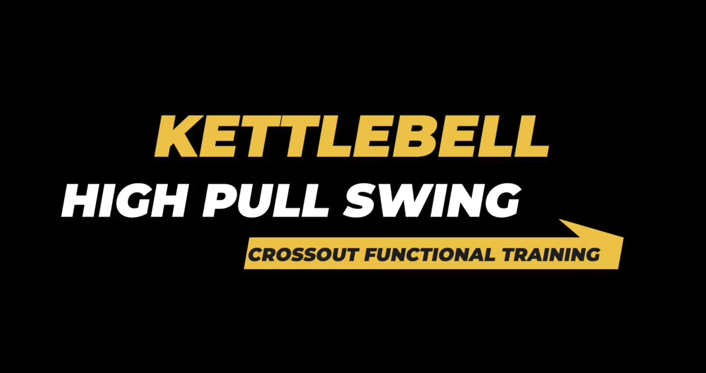 High Pull Swing Crossout Functional Training